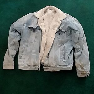 Denim jacket with lining medium